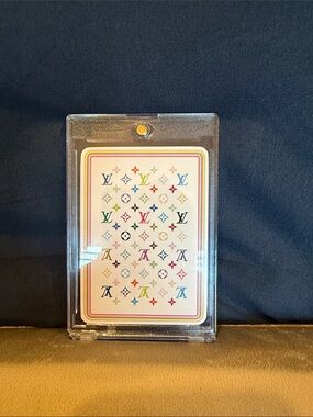 Louis Vuitton White Multicolor Monogram Murakami Joker Playing Card With Case
